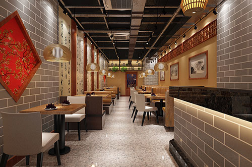 襄阳传统中式餐厅餐馆装修设计效果图